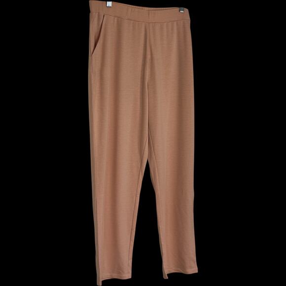 Eaze Wear by Antthony Pull On Pants XL Peach Stretch Knit Lounge Travel NWT - Picture 8 of 11